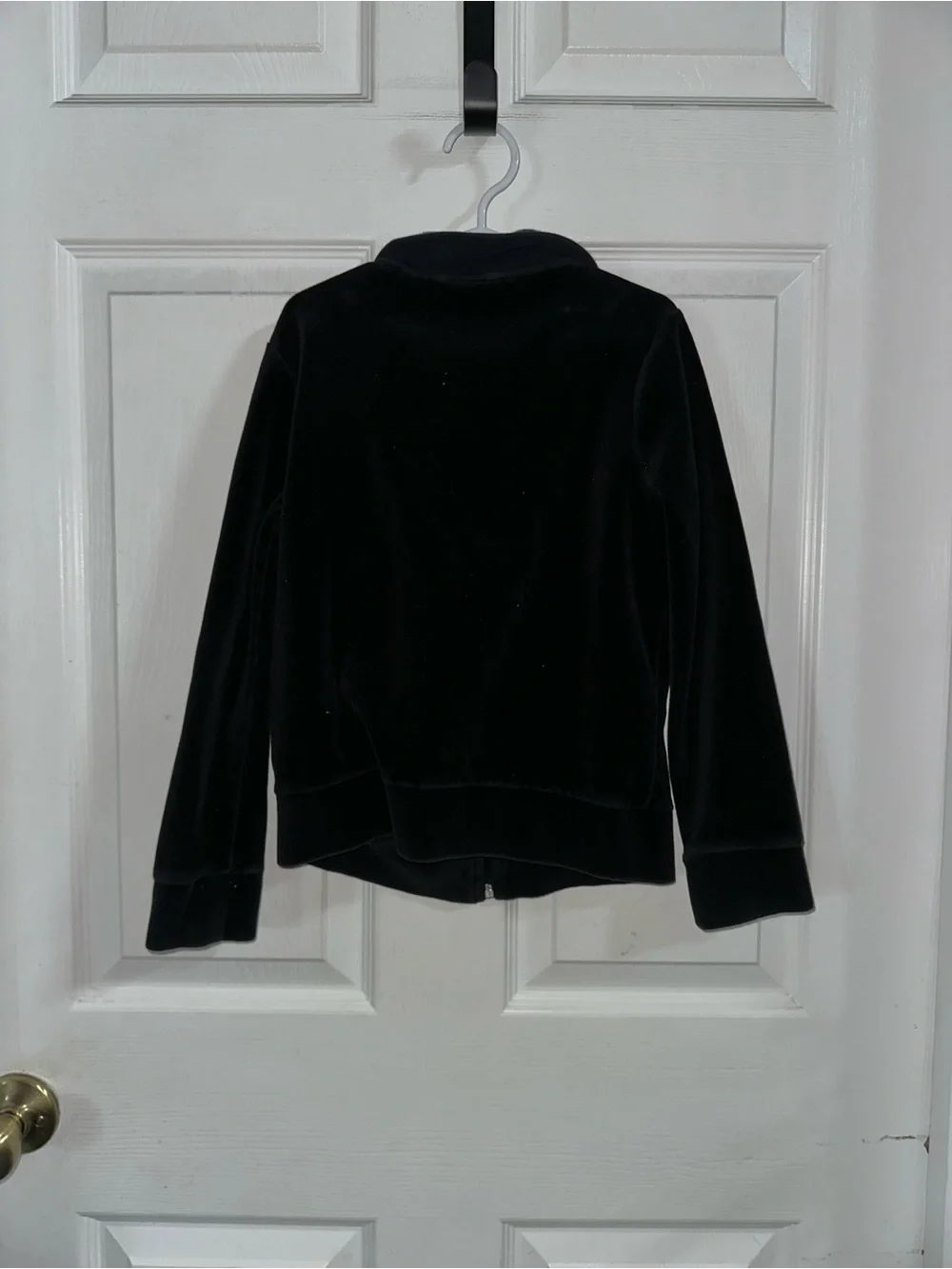 Circo Black Velvet Like Jacket Size M (7/8) Girls